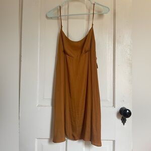Free People Gold Slip Dress